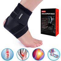 1 Pair Ankle Brace Strong Compression Ankle Support Wrap for Sports Protect, Ankle Sprain, Plantar Fasciitis, Recovery Comfortable for Wear All Day M