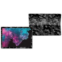 MightySkins Skin Compatible with Microsoft Surface Pro 6 Tablet - Black Camo | Protective, Durable, and Unique Vinyl Decal wrap Cover | Easy to Apply, Remove, and Change Styles | Made in The USA