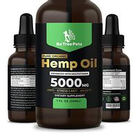 Bo Tree Pets Hemp Oil for Dogs and Cats, 5000mg with Omega 3, 6, and 9, Multivitamins and Antioxidants, Calming Stress, Anxiety and Joint Pain Relief