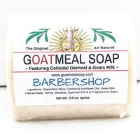Goat Milk & Honey Products - Beekman - All Natural For Eczema - Psoriasis - Sensitive Skin - Palm & SLS Free - Non GMO - Free Fast Ship Over $25 (Barbershop , 3.5 oz Soap)