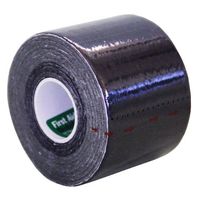Kinesiology Tape - Choose Your Color! - Muscle Wrap - Adhesive Cotton Bandage (Black)