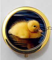 BlackKey Animal Duck 3-Compartment Decorative Pocket Gift Box Case Organizer for Pill, Color 2 -1799