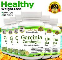 6 Garcinia CAMBOGIA Extract - Weight Loss Supplement - Appetite SUPPRESSANT - 1000 mg - Organic - 85% HCA - GMO and Gluten Free - 100% Pure - 360 Capsules - 6 Month Supply - Free Shipping