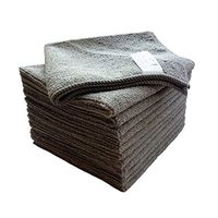 Goza Towels Microfiber Towel Cleaning Cloths Professional Grade All-Purpose 12"x12" (Grey, 12 Pack)
