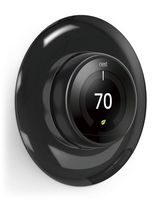 elago Wall Plate Cover Designed for Google Nest thermostat Wall Plate (Mirror Black) - Compatible with Nest Learning Thermostat 1st/2nd/3rd Generation, Matt Finish [US Patent Registered]
