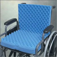 Eggcrate Wheelchair Cushion With Back 18" x 32" x 3"