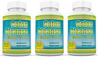 Colon Cleanse 1800 Max Weight Loss Detox Cleanse All Natural with Acai Fruit and Fennel Seeds 60 Capsules Per Bottle