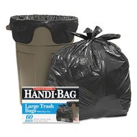 Handi-Bag Handi-Bag Super Value Packs, 30 gallon, .7mil, 36 x 29.5, Black, 60/bx