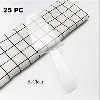 Wonderful Deluxe Disposable Plastic Tableware Premium Cake Knives Cutlery For Party & BBQ - 25 PC (A-Clear)