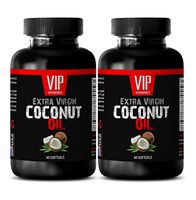 Weight Loss Equipment - Extra Virgin Coconut Oil 3000MG - Coconut Oil Kitchen - 2 Bottles (120 Softgels)