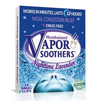Vapor Soothers Nighttime Lavender, 14 Count, Drug-Free, Instant Nasal Congestion Relief