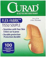 Medline Bandage Adhesive Fabric 3/4 Inch x 3 Inch, 100 Count