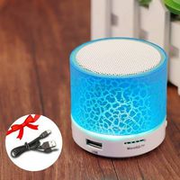 Wireless Bluetooth Speaker Multi Colours Lamp Mobile Phone Handsfree（Blue）