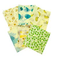 YYJHT 2PCS Beeswax Food Wrap Reusable Eco Friendly Food Wrap Organic Natural Plastic Free Sustainable Fruit Storage Pouch (Color : Random Pattern 7x8in)