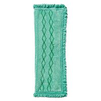 Rubbermaid Commercial HYGEN RCP 1791792 Clean Water System Double-Sided Mop Pad, 14" W x 19-1/2" D, Green (Pack of 6)
