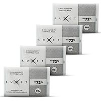 Luxet 72% High Quality 2-Way Control Humidity Packs Perfect for Herb Flowers, Cigars, and Tobacco - Leak Free Humidifier and Dehumidifier No Distilled Water or Activation Required 60 Gram - 4-Pack