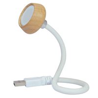 USB Lamp with Flexible Gooseneck,Made of Solid Wood,Portable LED Light for Laptop, Desktop, PC and MAC Computer,Keyboard Light,USB Socket