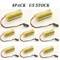 Replacement Battery 1770-XYC 1800mAh PLC Battery for PLC-5 1745-B1 1747-BA 1771 1756-BA2 US Stock (Pack of 8)