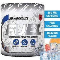Fuel Pre Workout Powder (White Frost Monstr) Natural Healthy Ultra Energy Drink, Creatine, Caffeine, Improve Workouts, Men & Women, Keto, Nitric Oxide, Endurance, Pump, Safe, Best Tasting, Sugar Free