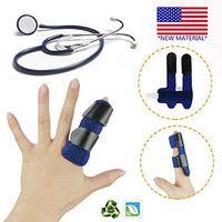 Finger Splint, Trigger Finger, Mallet Finger Splints, Finger Support Brace, Finger Immobilizer, Adjustable with Built-in Aluminium Support for Finger Joint Pain, Finger Arthritis, Fits Any Finger.