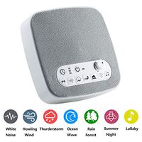 Pyris White Noise Sound Machine,7 Soothing Sound,Portable Sleep Therapy for Home,Office, Baby,Travel,with Timer Option