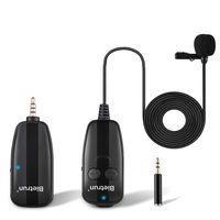 Wireless Lavalier Lapel Microphone, Professional UHF Wireless Mic, 160ft Range, Compatible iphone, Sony, Samsung, Android Phone, Ipad, Camera, PC, Laptop, for YouTube Video Recording, Live, Teaching
