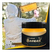 Jeeke Wood Polish Beeswax for Wood & Furniture Wood Seasoning Beewax Wood Care Wax All-Purpose Beewax for Wood Cleaner and Polish Wipes (1 x Wood Seasoning Beewax(85g))