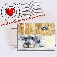 Michael Steddum Schnauzer Get It Note Card Set