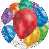 Balloon Blast Paper Plates, 24 ct