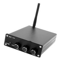 Prettyia DC 30-48V TPA3255 IS1864S Bluetooth Chip 2x150W+300W Stereo Audio Bluetooth Amplifier