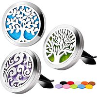 3pcs Aromatherapy Essential Oil Stainless Steel Car Diffuser Vent Clips