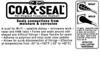 Universal Electronics Coax-Seal Moisture Proof Sealing Tape 1/2 Inch x 10 Inches (Coax-Seal 101)