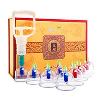 Massage Tools Back Massagers Cupping Device, Pumping Cupping Household Thickened Explosion-Proof Moisture Tank Vacuum Suction Cup Physical Massage Device Chinese Traditional Cupping (14 cans)