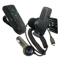 Motorola T307 Movistar Car Visor Mount Bluetooth Speakerphone Car Kit with Car Charger and Universal Mobile Phone Holder Cradle