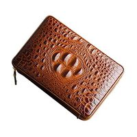 Smoking Set/Cigar Box - Can Accommodate 6 Cigars with Hygrometer Cedar Wood Lining Leather Surface Travel Portable Cigarette Box Thickening Sealed Leather Box Men's Gift Box Mute