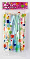 Unique Industries 100 Flexible Party Straws, 1-Pack