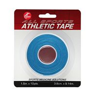 Cramer Team Color Athletic Tape, Easy Tear Tape for Ankle, Wrist, & Injury Taping, Protect & Prevent Injuries, Promote Healing, Athletic Training Supplies, 1.5" X 10 Yard Roll, Colored AT Tape, Pack of 3, Blue