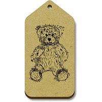 Azeeda 10 x 'Teddy Bear' 66mm x 34mm Gift Tags (TG00005516)