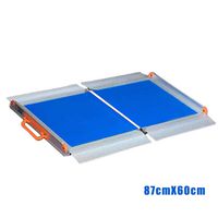 DZWJ Portable Folding Aluminum Ramp with Carry Handle for Wheelchair Scooter Pet Car Mobility 87cmX60cm