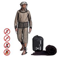 Safari Hat Sun Clothes Bucket Hat with Hidden Net Mesh Protection from Insect Bug Bee Mosquito Gnats for Outdoor Lover Men or Women(L) Black