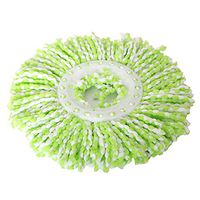 360 Rotating Cleaning Mop Head Replaceable Magic Mop Easy Spinning Floor Spin Mop Accessories Household Cleaning Tool Mop (green)