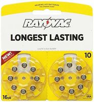 BATTERY HEAR AID 10 16PK by RAYOVAC MfrPartNo L10ZA-16ZM
