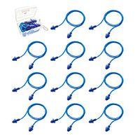 Luiswell Ear Plugs, Reusable Silicone Earplugs Corded for Sleeping Swimming Shooting Hunting Working Travel, 12 Pack