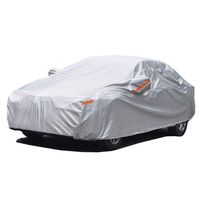 GUNHYI Outdoor Car Covers for Automobiles Waterproof All Weather, 6 Layer Heavy Duty Cover Sun uv Protection, Universal Fit Sedan (Length 192-208 inch)