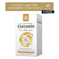 Solgar Full Spectrum Curcumin Liquid Extract, 60 Softgels - 3 Pack - Faster Absorption - Brain, Joint & Immune Health - Long Lasting Support - Non GMO, Gluten Free, Dairy Free - 60 Servings Per Pack