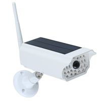 Wowpower Home Security Cameras Fake, Surveillance Cameras Dummy Video CCTV Solar Simulation Camera with Dome Design Flashing LED Light Wireless with Infrared Sense (White)