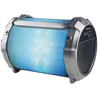 Naxa Electronics NAS-3088 Boomer Impulse Flasher Bluetooth Boombox with LED, Lights Black