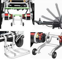 YOLANDEK New Model Fold & Travel Lightweight Folding Remote Control Electric Wheelchair Motorized- Weighs only 50 lbs with Battery - Supports 300 lb