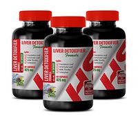 Liver Cleanse Vitamins - Liver DETOXIFIER Formula 825 MG - protease Supplement - 3 Bottles 180 Capsules