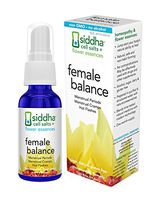 Siddha Remedies Female Balance for Periods, Menstrual Cramps, Hot Flashes | 100% Natural Plant Based Homeopathic Medicine Remedy with 12 Flower Essences for Lighter Cycle & Holistic Wellbeing
